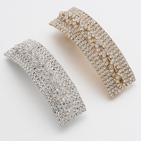 Elegantiška moteriška plaukų segtukas su akmenukais