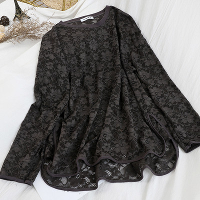 Moodne naiste pitspluus ovaalse kaelusega