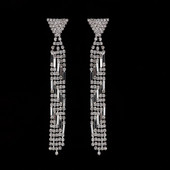 Säravate kivikestega elegantsed naiste rippuvad kõrvarõngad