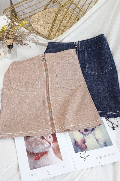 Naiste teksaseelik luku ja taskutega