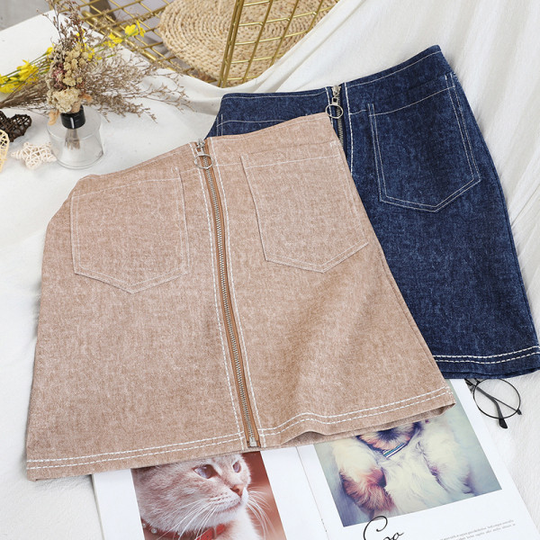 Naiste teksaseelik luku ja taskutega