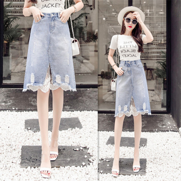 Naiste retrostiilis teksaseelik pitsi ja kõrge vöökohaga