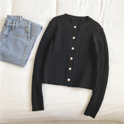 Moderan ženski prsluk u tri boje sa okruglim izrezom