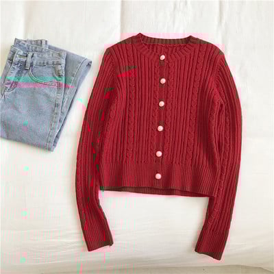 Moderan ženski prsluk u tri boje sa okruglim izrezom