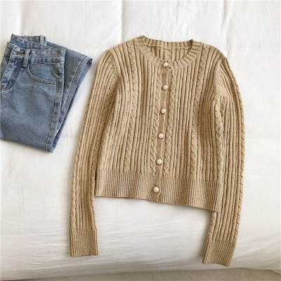 Moderan ženski prsluk u tri boje sa okruglim izrezom