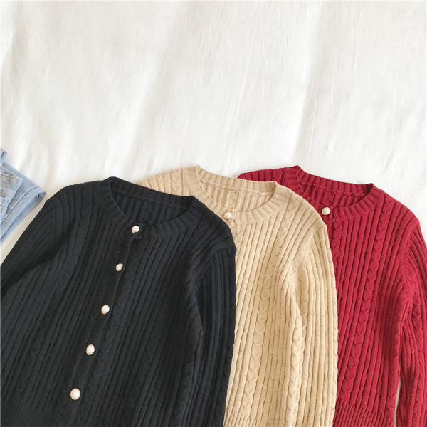 Moderan ženski prsluk u tri boje sa okruglim izrezom