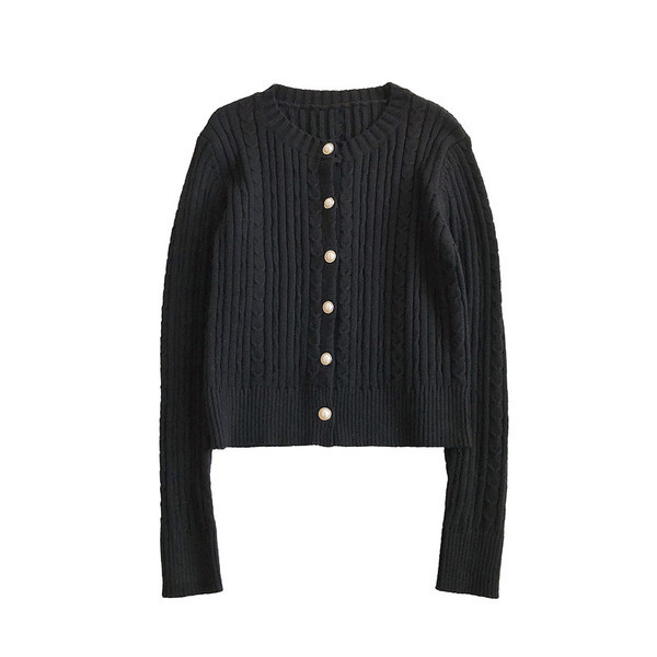 Moderan ženski prsluk u tri boje sa okruglim izrezom