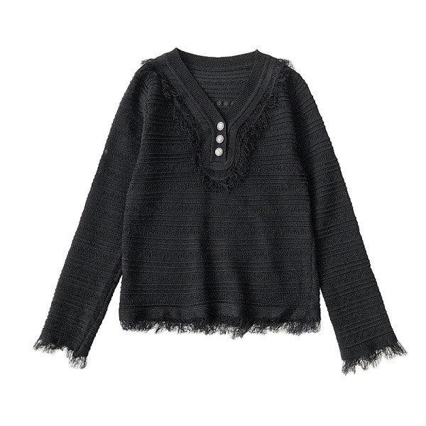 Női alkalmi blúz zöld, fekete és fehér gombokkal