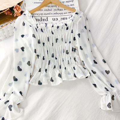 Stílusos női blúz lehajtható ujjakkal, három színben