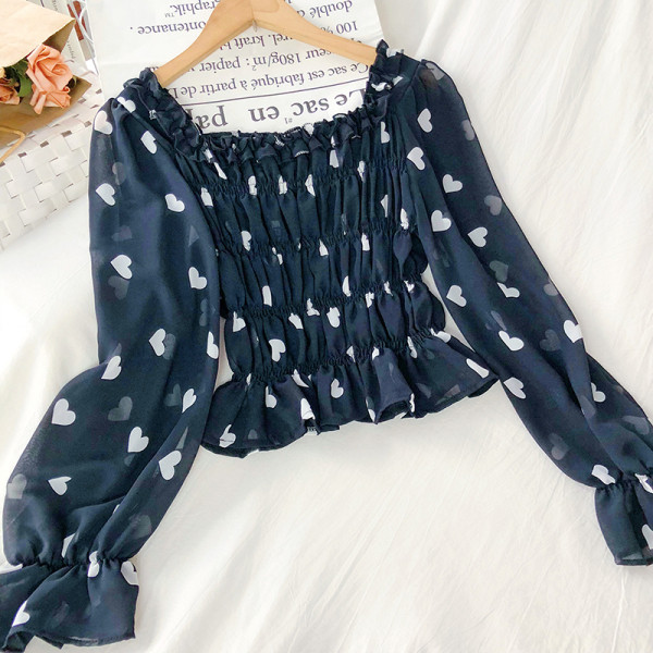 Stílusos női blúz lehajtható ujjakkal, három színben