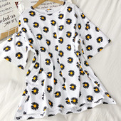 Καθημερινή γυναικεία μπλούζα φαρδύ μοντέλο με floral print