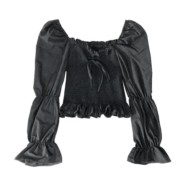 Naiste kollane, must ja valge lipsudega pluus