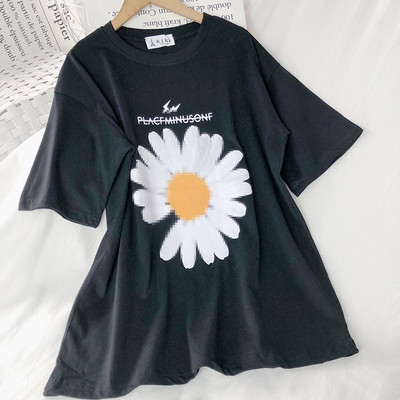 Ежедневна дамска блуза в няколко цвята с апликация и надпис