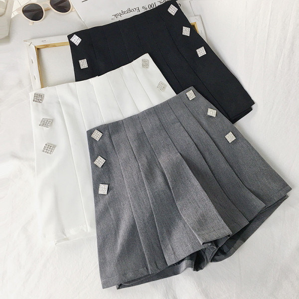 Szoknya - nadrág magas derékkal és gombokkal