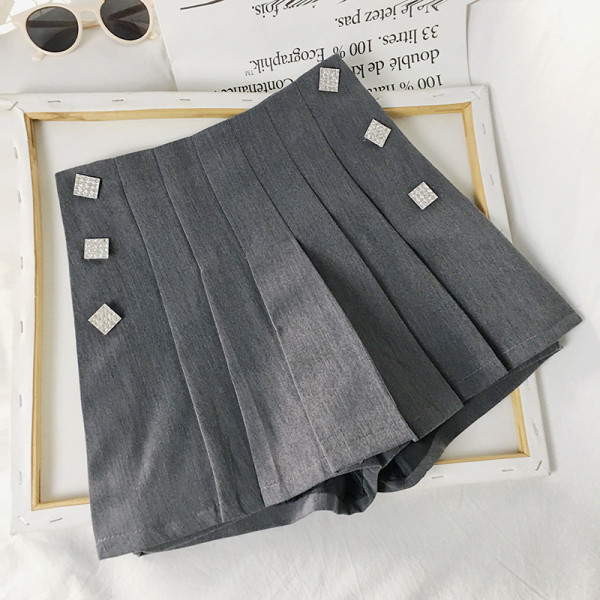 Szoknya - nadrág magas derékkal és gombokkal