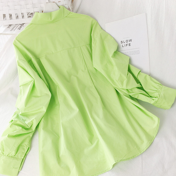 Дамска ежедневна риза широк модел с класическа яка