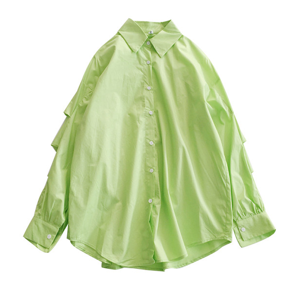 Дамска ежедневна риза широк модел с класическа яка