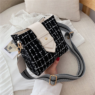 Vabaaja naiste kott luku ja laia õlasangaga