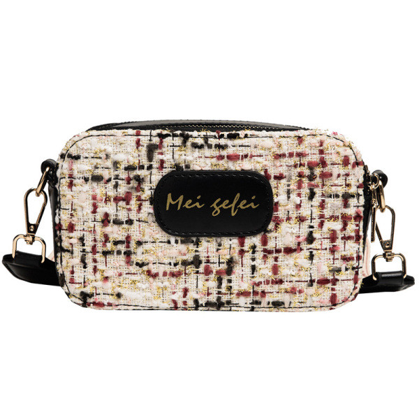 Καθημερινή γυναικεία ορθογώνια τσάντα με φαρδιά λαβή ώμου