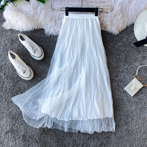 Modern női szoknya magas derékkal - két arc