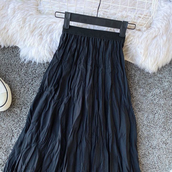 Modern női szoknya magas derékkal - két arc