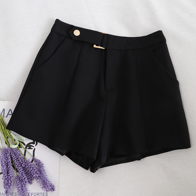 Moderne ženske kratke hlače s visokim strukom i džepovima