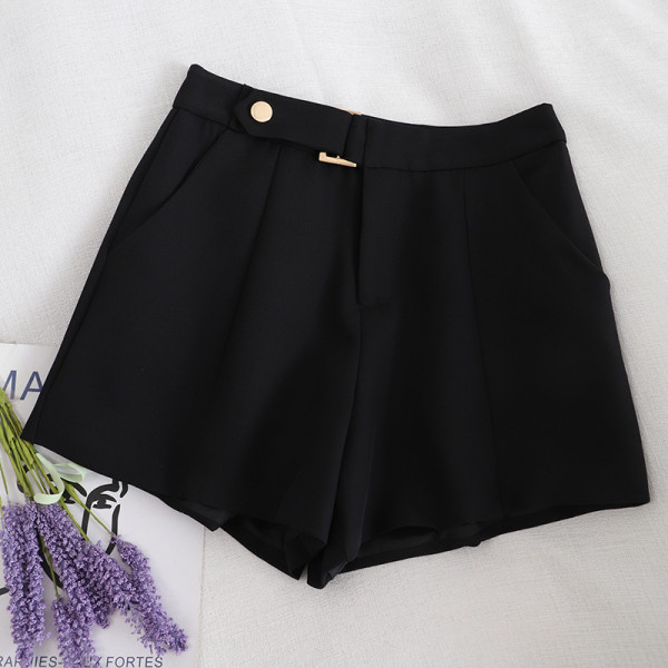 Moderne ženske kratke hlače s visokim strukom i džepovima