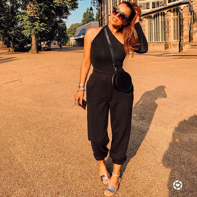 Moteriškos sportinės kelnės su kišenėmis ir aukštu juosmeniu