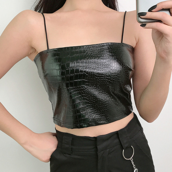 Új modell női bőr melltartó vékony pántokkal