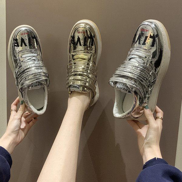 Εκο δερμάτινα αθλητικά μοντέρνα γυναικεία  παπούτσια