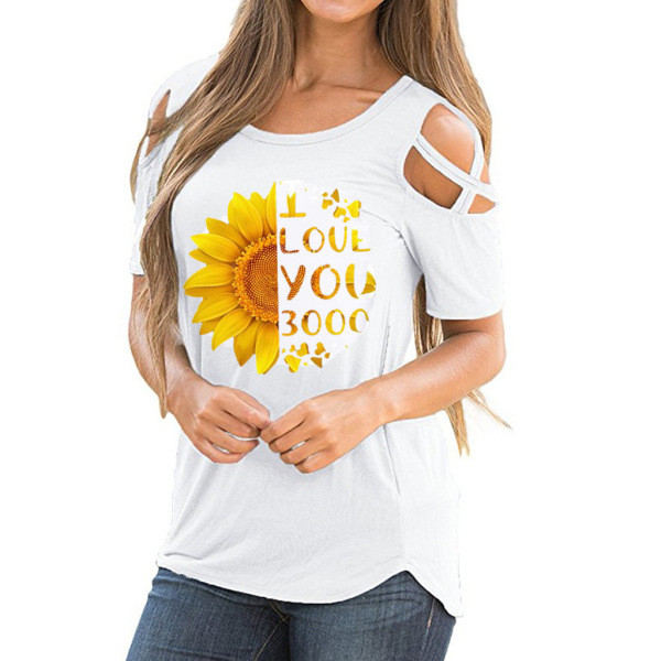 Värvilise aplikatsiooni ja ovaalse kaelusega vabaaja naiste pluus