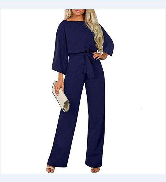 Lezser női hosszú jumpruha 3/4-es ujjal