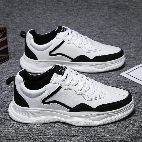 Нов модел пролетни мъжки маратонки с връзки от еко кожа