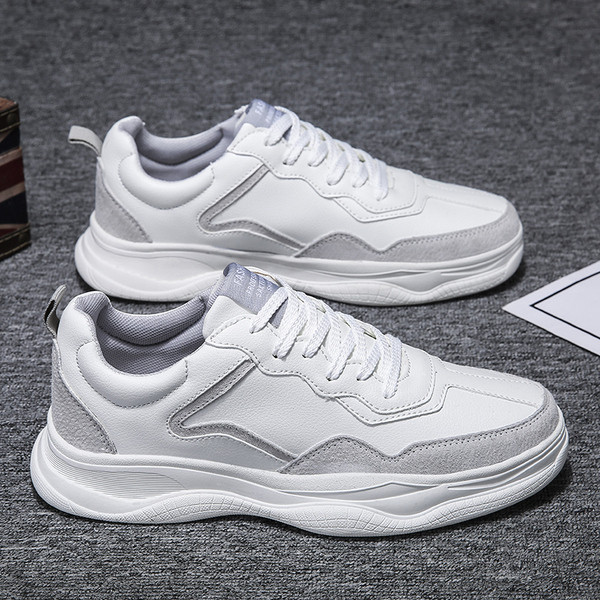 Нов модел пролетни мъжки маратонки с връзки от еко кожа