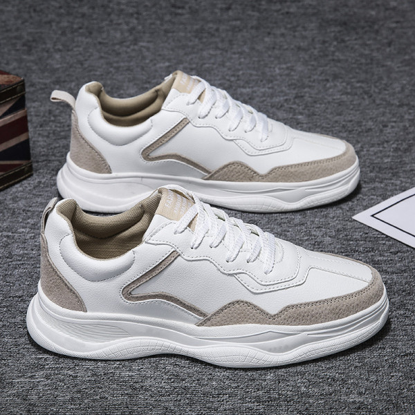 Нов модел пролетни мъжки маратонки с връзки от еко кожа