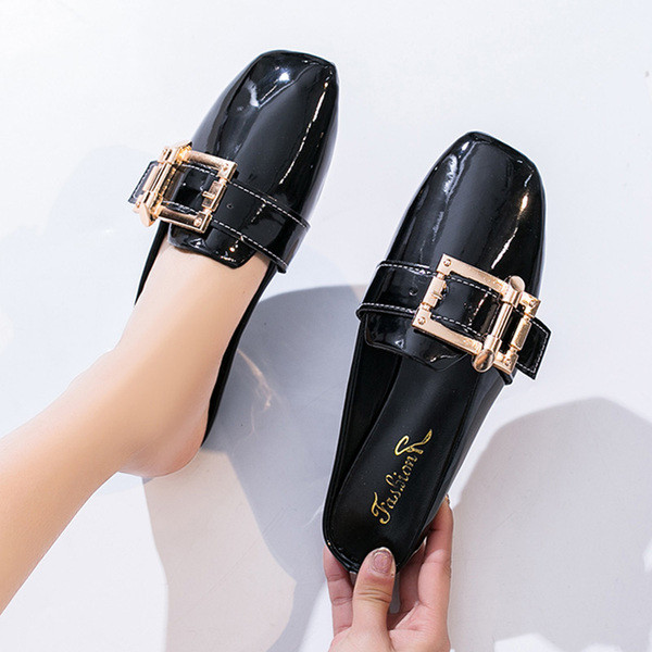 Naiste vabaaja sussid madala talla ja ökonahaga