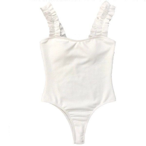 Γυναικεία ολόσωμη μαγιό με  τετράγωνη λαιμόκοψη και φαρδιές λωρίδες