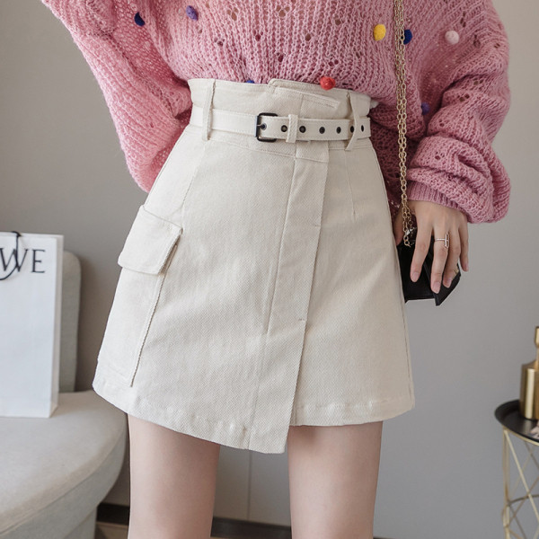 Naiste asümmeetriline teksaseelik vöö ja taskuga