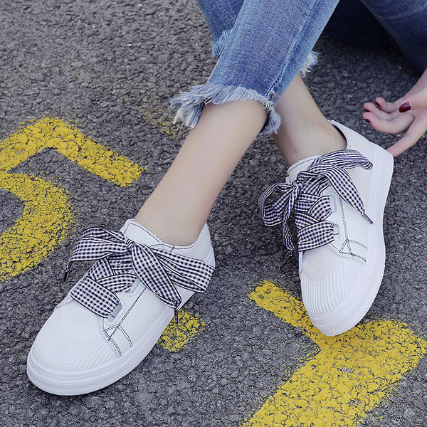 Uus mudel ruuduliste paeltega naiste tekstiilist tossud