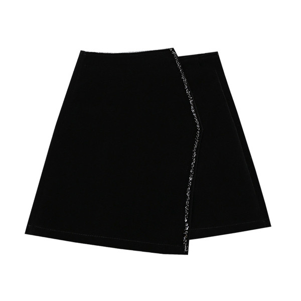 Naiste kõrge vöökohaga sametseelik - retro stiilis