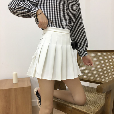 Új modell női rakott szoknya A-vonalú megkötővel