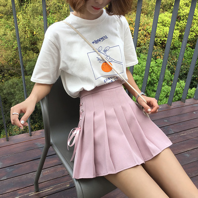 Új modell női rakott szoknya A-vonalú megkötővel