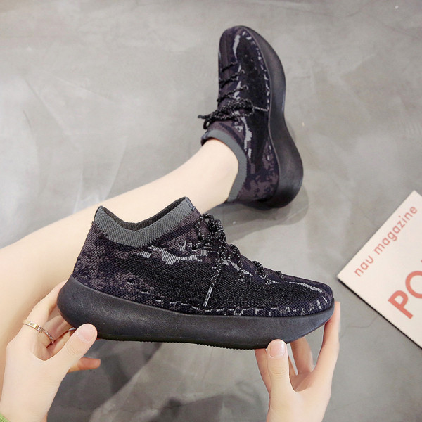 Női hálós sportcipő magas talppal