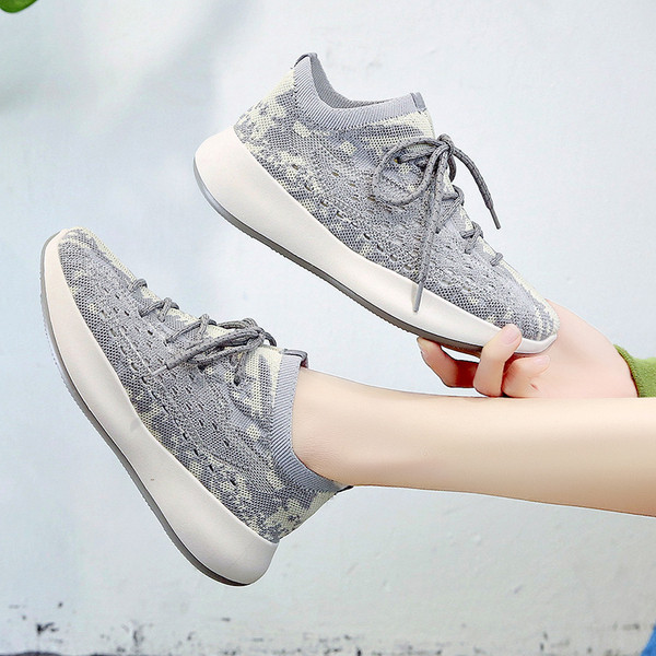 Női hálós sportcipő magas talppal