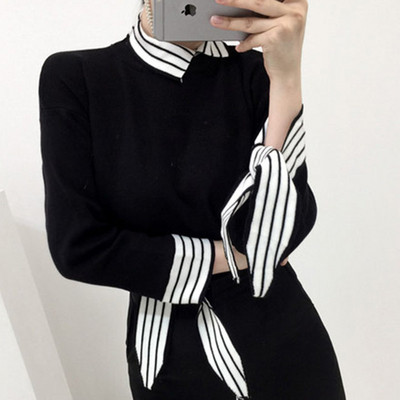 Naiste sügistalvine klassikalise kraega kampsun