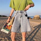 Naiste rebenenud motiividega teksapüksid 3/4