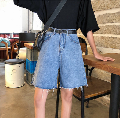 Naiste rebenenud motiividega teksapüksid 3/4