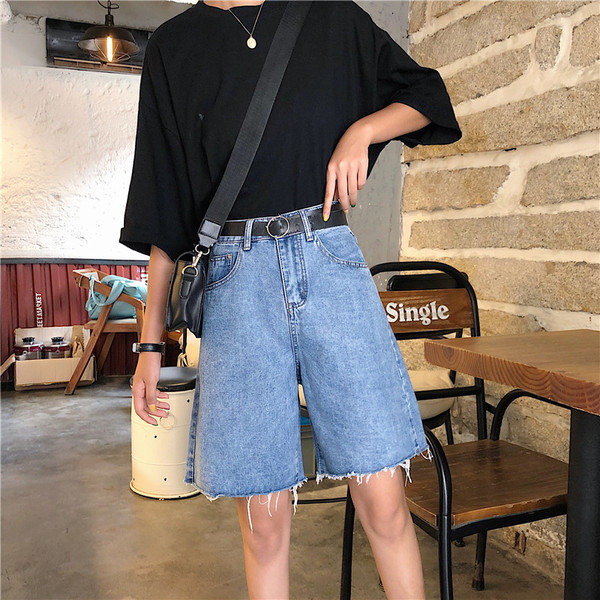 Naiste rebenenud motiividega teksapüksid 3/4