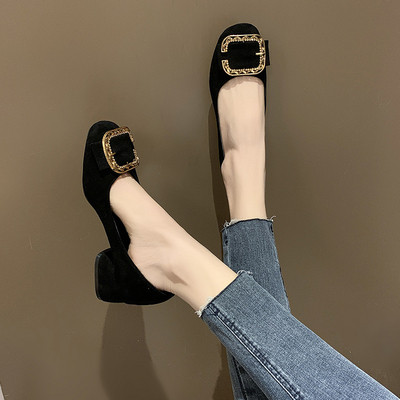 Öko-seemisnahast stiilsed metallpandlaga naiste kingad