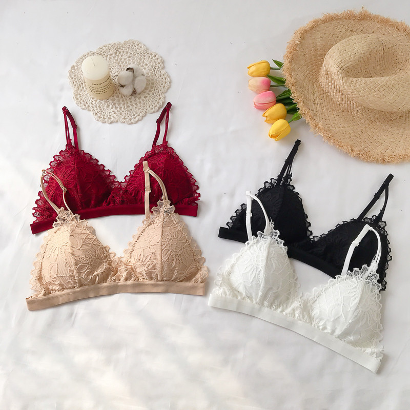 Novi model ženskog grudnjaka sa čipkom i trokutastom košaricom